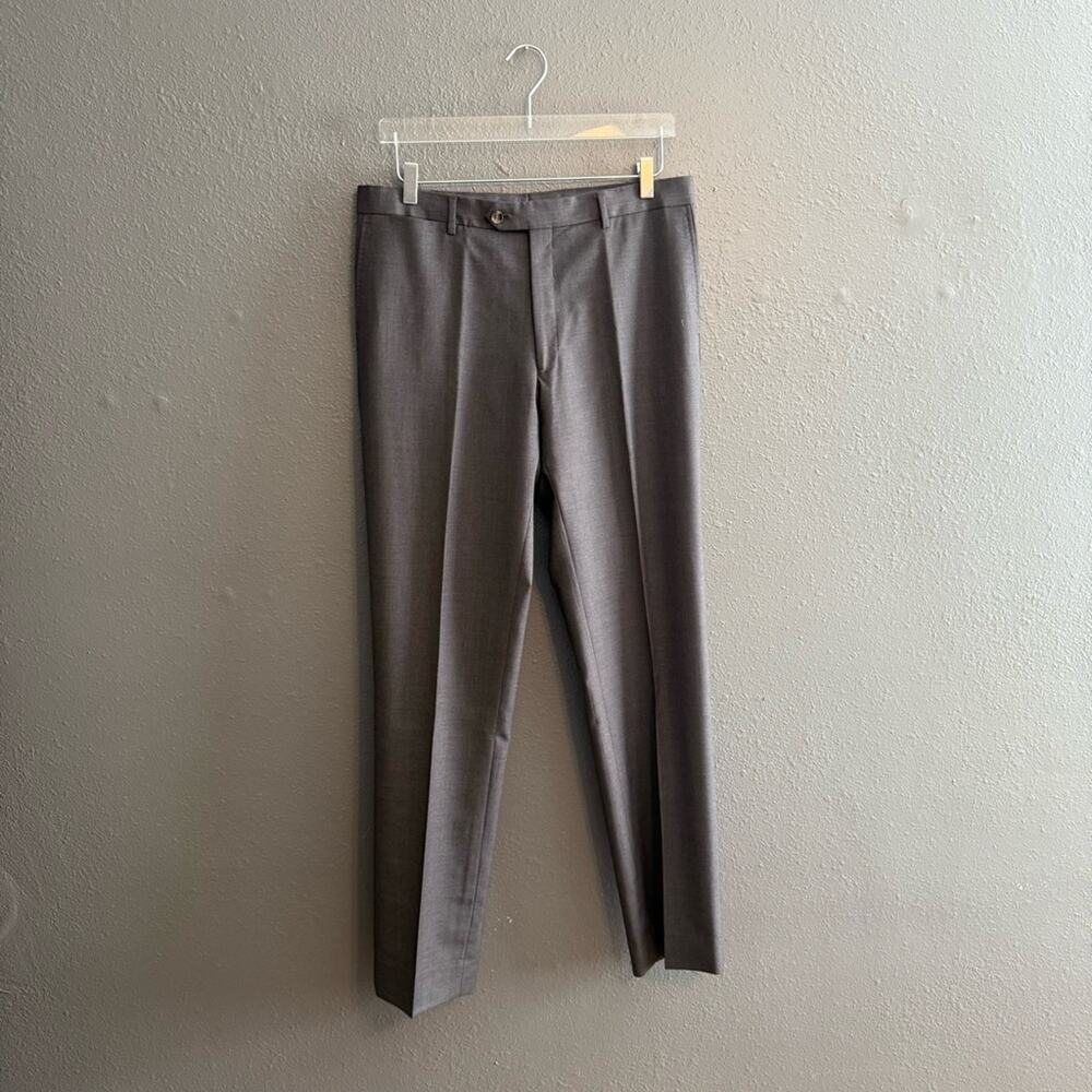 Max Davoli Baroni Gray Slim Fit 100% Wool Suit Size W34/40L - Picture 6 of 11